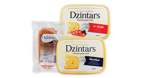 Kausētā siera produktiem DZINTARS